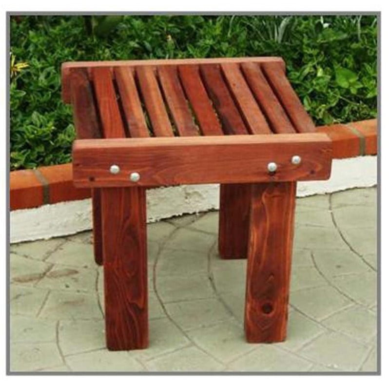 Best Redwood Wood Sun Patio Side Table Com - Is Redwood Good For Outdoor Furniture