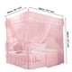 thumbnail image 2 of Malla de mosquitero de Malla Rectangular Princesa de Lujo 3 Aberturas Laterales Poste Cama Cortina Pabellón de Malla de mosquitera para el Dormitorio(150 * 200 * 200-Rosado) Cortinas cónicas Higoodz Necesidades diarias, 2 of 7