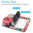 thumbnail image 3 of Square 2Pack PU Leather Butterfly Cruise Luggage Tag with Privacy Cover and Stainless Steel Ring - Suitable for Travel Handbags Backpacks Luggage Tags, 3 of 6