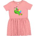 thumbnail image 3 of Inktastic Cute Caterpillar on Leaf Girls Toddler Dress, 3 of 5