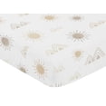 thumbnail image 3 of Sábana bajera ajustable para cuna Sweet Jojo Designs 132 x 71 x 20 cm, color topo Sun, 3 of 6