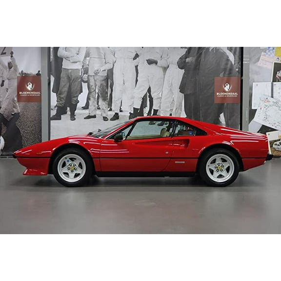 Iconic Arts Laminated 36x24 Poster: Ferrari 308 GTB QV