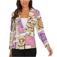 thumbnail image 2 of Puntoco Blazer de bolsillo con botones y solapa suelta para mujer Puntoco Puntoco-7220, 2 of 7