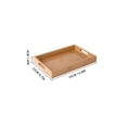 thumbnail image 2 of HHGBAD Versatile Wooden Serving Tray, Eco-Friendly Bamboo Design, Ideal for Appetizers, Drinks, Breakfast in Bed, Easy to Clean, Perfect for Parties and Gatherings, 2 of 10