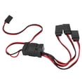 thumbnail image 1 of Herwey JR To JST Y Splitter Harness Parallel Wire 1 For 3 Y Cable With Switch For Remote Control Cars,RC Car Supplies,JR To JST Splitter, 1 of 8