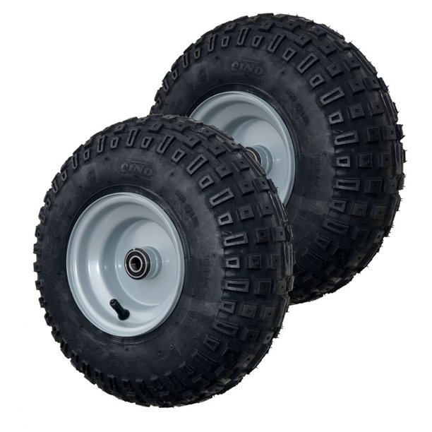Knobby Tire and Wheel Assembly, Go-kart / ATV, 145/70-6 (set of 2
