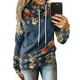thumbnail image 5 of Gibobby Sudadera con Capucha en Ligero y calientito Contraste de Navidad Esplice imprimir mangas largas Pullover blusas correa tops (Azul, S), 5 of 5