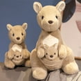 thumbnail image 6 of Loespoir Kangaroo Toys Realistic and Baby Set, Soft Doll Decorative Toys, Imaginative Play, Kids Gift, Sturdy Design, Christmas Birthday Gift Toys for Girls Boys(A-8.67"), 6 of 8