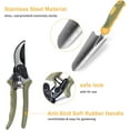 thumbnail image 5 of BN-LINK Garden Tool Set, 9 Piece Stainless Steel Rust-Proof Heavy Duty Gardening Tools with Non-Slip Rubber Handle, Durable Garden Tool Bag, Ideal Gardening Gifts for Women and Men, 5 of 8