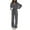 Grey, variant on Women's Casual Sportswear Two Piece Set Comfortable Autumn Winter Trousers Suit Stylish Wear Outfit