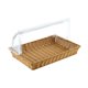 thumbnail image 1 of Cesta de pan tejido de ratán imitación, cesta de servicio de alimentos, contenedor de almacenamiento de alimentos multipropósito, cesta de servicio 42CMX28CMX26CM, 1 of 9