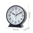 thumbnail image 3 of Stylish Quiet Alarm Clock with Arabic Numerals Operated Not Ticking Analog Desk Clock for Children Bedroom Gift, 3 of 8
