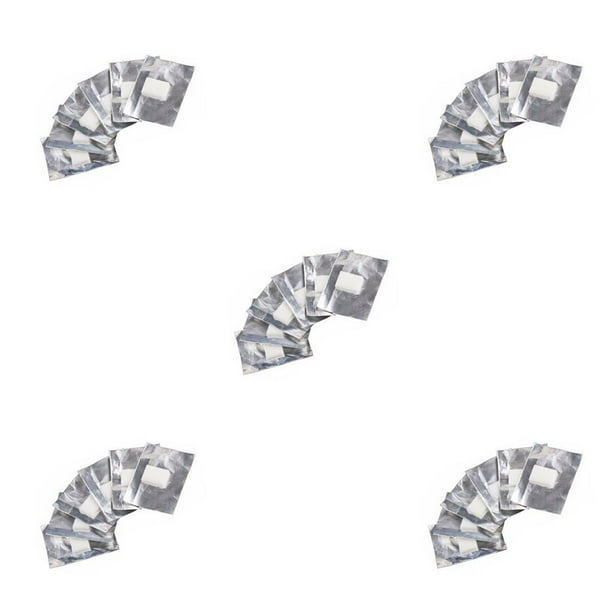 Seitruly 100 Uds. Envolturas de papel de aluminio almohadilla de algodón removedor de remojo de arte de uñas herramientas de eliminación de esmalte de Type1 NO1 Seitruly CBP046361