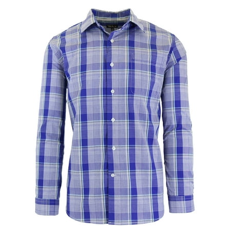 Painted Pocket - Men's Long Sleeve Printed Dress Shirt With Chest Pocket