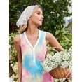 thumbnail image 2 of Ekouaer Nightgowns for Women Cotton Night Gowns Tank Night Shirts Sleeveless Sleep Dress Button Sleep Shirts Henley Sleepwear, 2 of 6