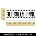 thumbnail image 2 of All Sales Final Self-Inking Rubber Stamp Ink Stamper for Business Office - Purple Ink - Small 1-1/2 Inch, 2 of 7