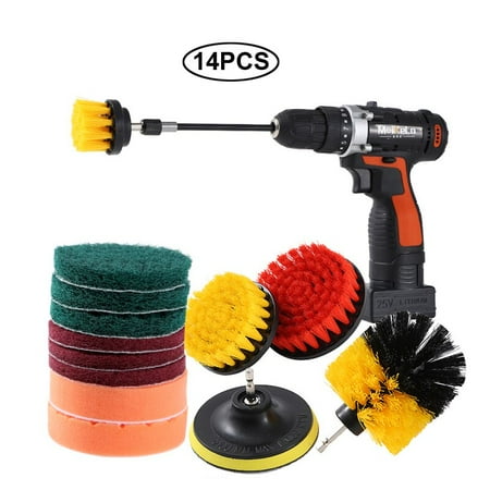 

Detailing Brush Set Car Cleaning Brush Power Scrubber Drill Brush Car Leather Air Vent Rim Cleaning Dust Dust Cleaning Tool