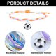 thumbnail image 3 of Pack de 4 Pulseras de la Amistad con Dijes de Fútbol Tejidos Coloridos, Ajustables para Hombres y Mujeres Adepaton BST3002980-2, 3 of 5