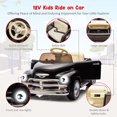 thumbnail image 4 of EastVita 12V Ride on Car for Kids Ages 3-5, Battery Powered Ride-on Toys W/Parent Remote, Music Player, 4 Wheel Cushion, Kids Electric Cars with 2 Speed, Dual Doors, Front & Rear Headlights black, 4 of 8