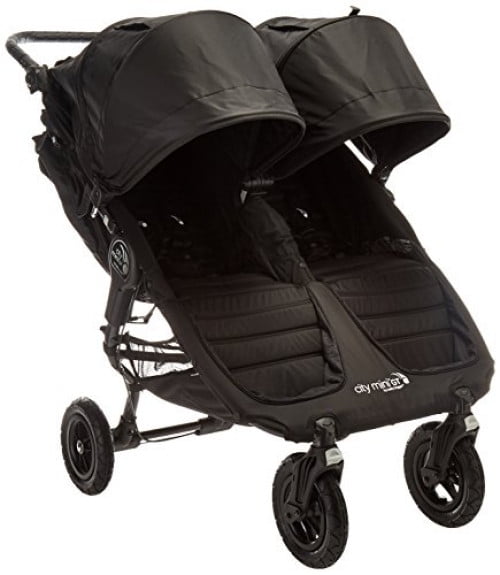 city mini double stroller black
