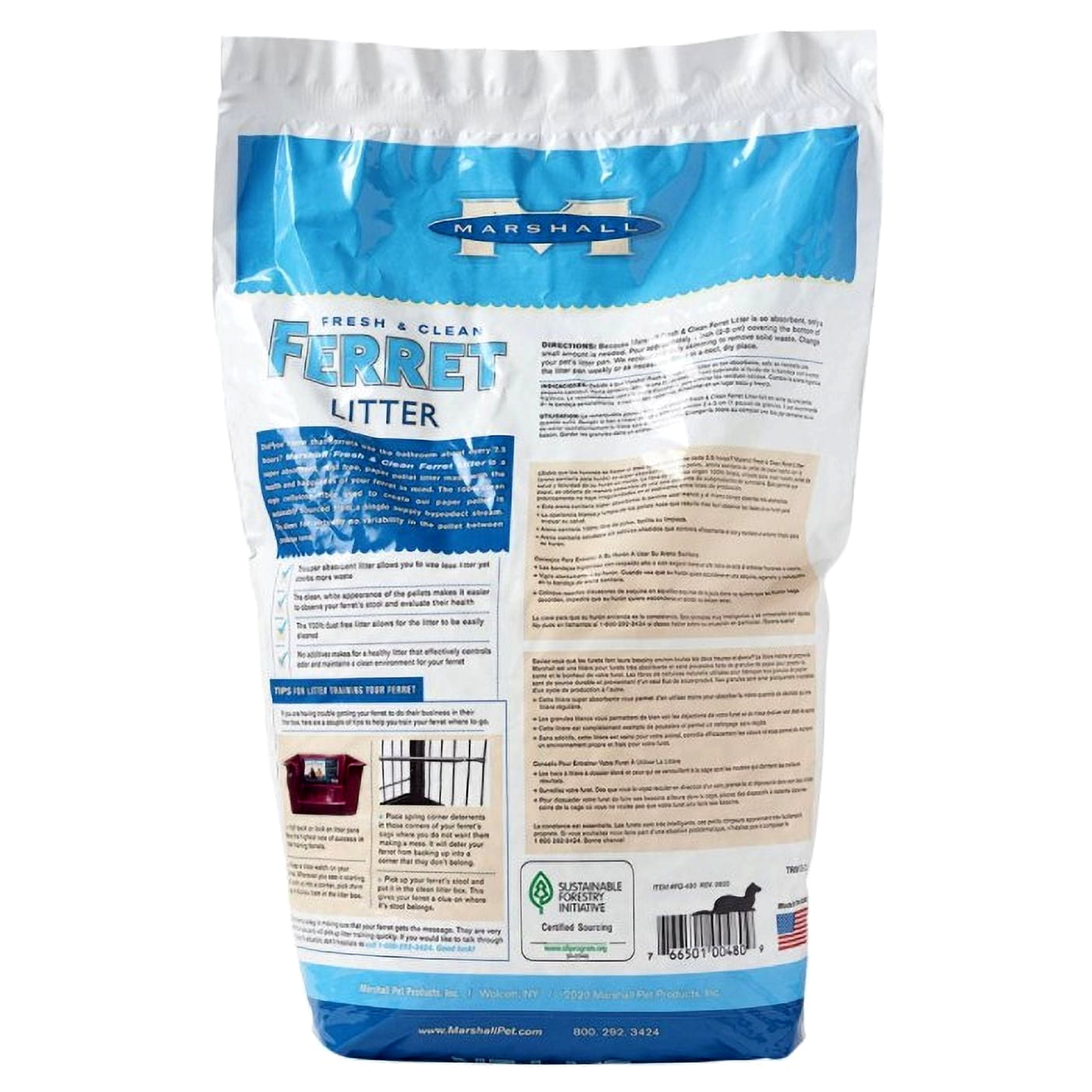 Marshall Fresh and Clean Ferret Litter - 5 lbs