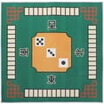 thumbnail image 1 of Miangastore 1PC Mahjong Table Cloth Square Shape Mahjong Mat Board Room Mahjong Pad Anti-slip Desktop Cushion for Games Board Games Mahjong Use (Green), 1 of 8