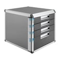 thumbnail image 2 of 4 Layers Desktop Drawer Organizer Books File Locking Storage Cabinet for Home Office,12.4*13.8* 11.7in, 2 of 18