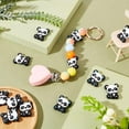 thumbnail image 4 of 12Pcs 3Colors Panda Silicone Beads Animals Silicone Beads Cartoon Animal Beads for DIY Jewelry Necklace Keychain Bracelet Phone Case, 4 of 5