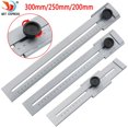 Stainless Steel Marking Ruler Ruler 200mm 250mm 300mm Screw Cutting
