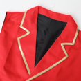 thumbnail image 4 of LEKWK Mens Victorian Vest Vintage Prince Costume Renaissance Gothic Gold Trim Chain Waistcoat Costume Cosplay Halloween Themed Party Fancy Dress, 4 of 9