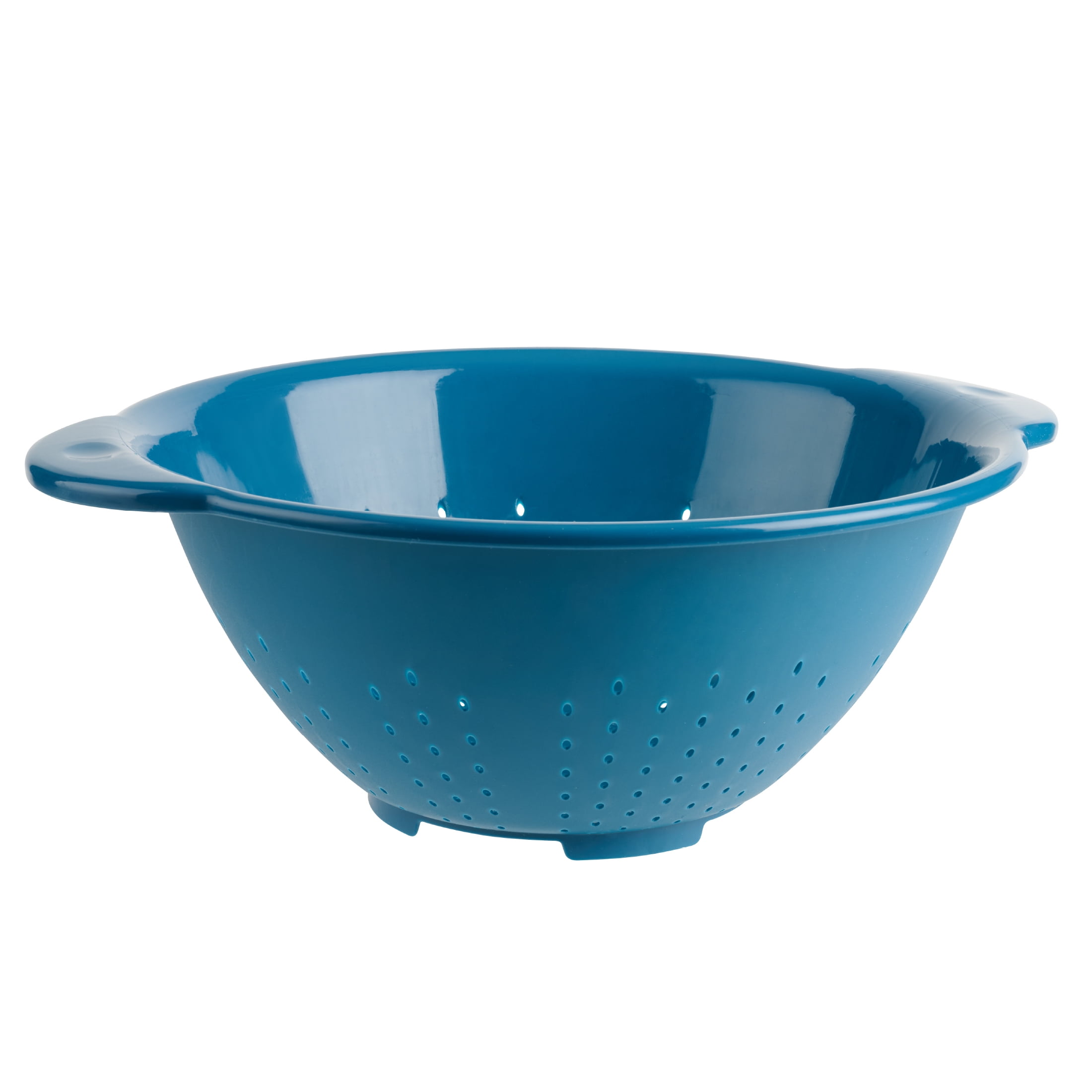 Mainstays 4-Quart Colander - Durable, Easy Grip Design For Everyday Kitchen Use, Blue