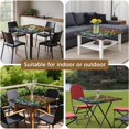 thumbnail image 5 of Dark Pioneer Flower Pattern Square Fitted Tablecloth with Elastic Edge,Square Table Cover,Washable Elastic Table Cover for Home Kitchen Party Decor 34"x34", 5 of 6