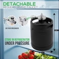 thumbnail image 3 of Nutrichef PKBRTP60 Homebrew Mini Keg System CO2 Home Keg 64 oz., 3 of 10