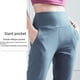 thumbnail image 5 of Pantalones de yoga para mujer, ajustados, cintura alta, contracción del vientre, levantamiento de cadera, pantalones deportivos recortados, pantalones elásticos de bolsillo para correr, pantalones, 5 of 6