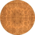 thumbnail image 1 of Ahgly Company Indoor Round Oriental Orange Industrial Area Rugs, 8' Round, 1 of 4