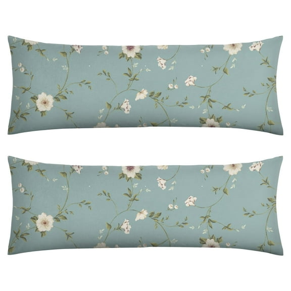 Boho Body Pillow Cover 20x54 - Colorful Romantic Long Pillow Case with Zipper - Soft Breathable Maternity Pillowcase - Full Body Pillow Protector - Aesthetic Bed Pillow Cover