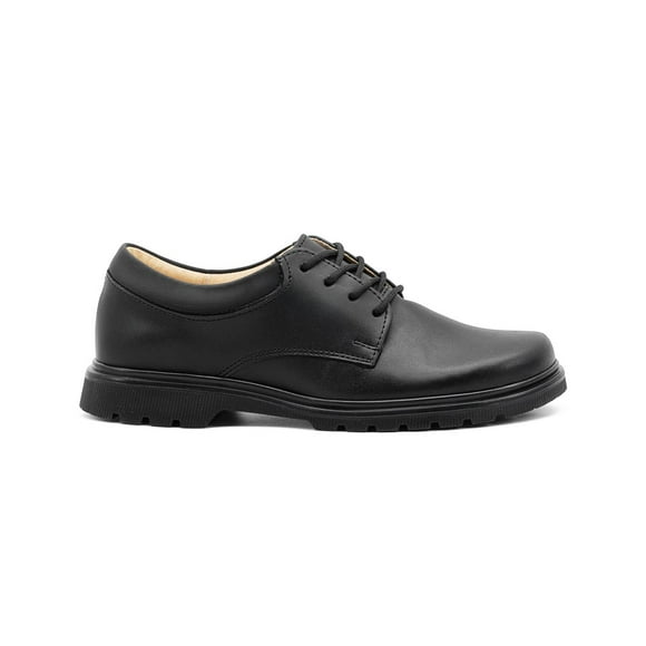 Zapato Escolar Para Niño Casuales Transpirable Piel Ligeros negro 15