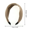 thumbnail image 4 of Unique Bargains 1 Pc Large Wide-side Headband 6.5"x4.33" Khaki, 4 of 6