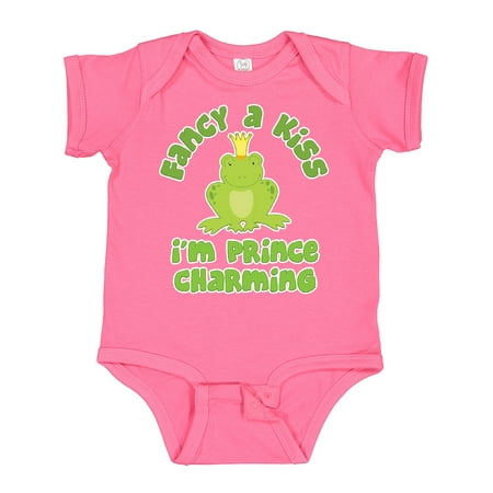 

Inktastic Fancy A Kiss I m Prince Charming Boys Baby Bodysuit
