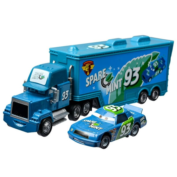 Disney Pixar Cars 3 jouet Lightning McQueen voitures et camion oncle Mike  camion 1:55 alliage plastique voiture jouet pour enfants cadeau de noël 
