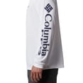 thumbnail image 3 of Columbia Terminal Tackle - Camiseta de manga larga para hombre, color blanco/logotipo Nightshade, extragrande Columbia 138826, 3 of 9