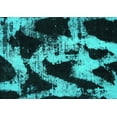 thumbnail image 1 of Ahgly Company Indoor Rectangle Abstract Turquoise Blue Modern Area Rugs, 3' x 5', 1 of 4