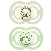MAM Perfect Night Pacifier, 6+ Months, Unisex, 2 pack