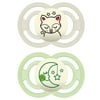 MAM Perfect Night Pacifier, 6+ Months, Unisex, 2 pack