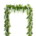 thumbnail image 1 of Flores artificiales Guirnalda de glicina Guirnalda de simulación de vid Guirnalda colgante de ratán para el hogar Jardín Ceremonia Arco de boda Decoración floral, 1 of 7