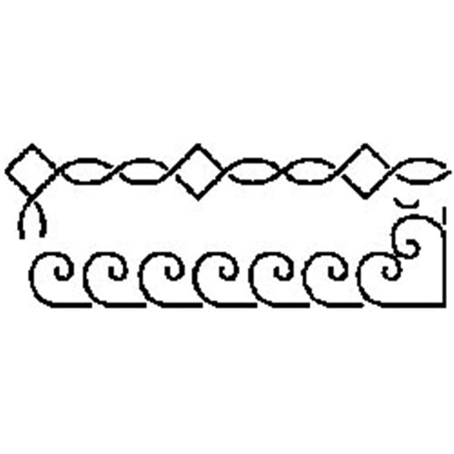 Sten Source 214962 Quilt Stencils2 in. Borders 6 in. x 18 in