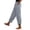 Light Ashy, variant on Gkeoshab Womens Sweatpants Linen Relaxed Fit V-Hem Cropped Pants Casual narrow Leg Ankle Pants with Elastic Waistband Beige