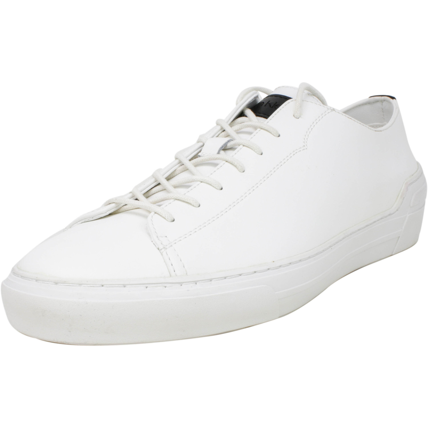 calvin klein white leather shoes