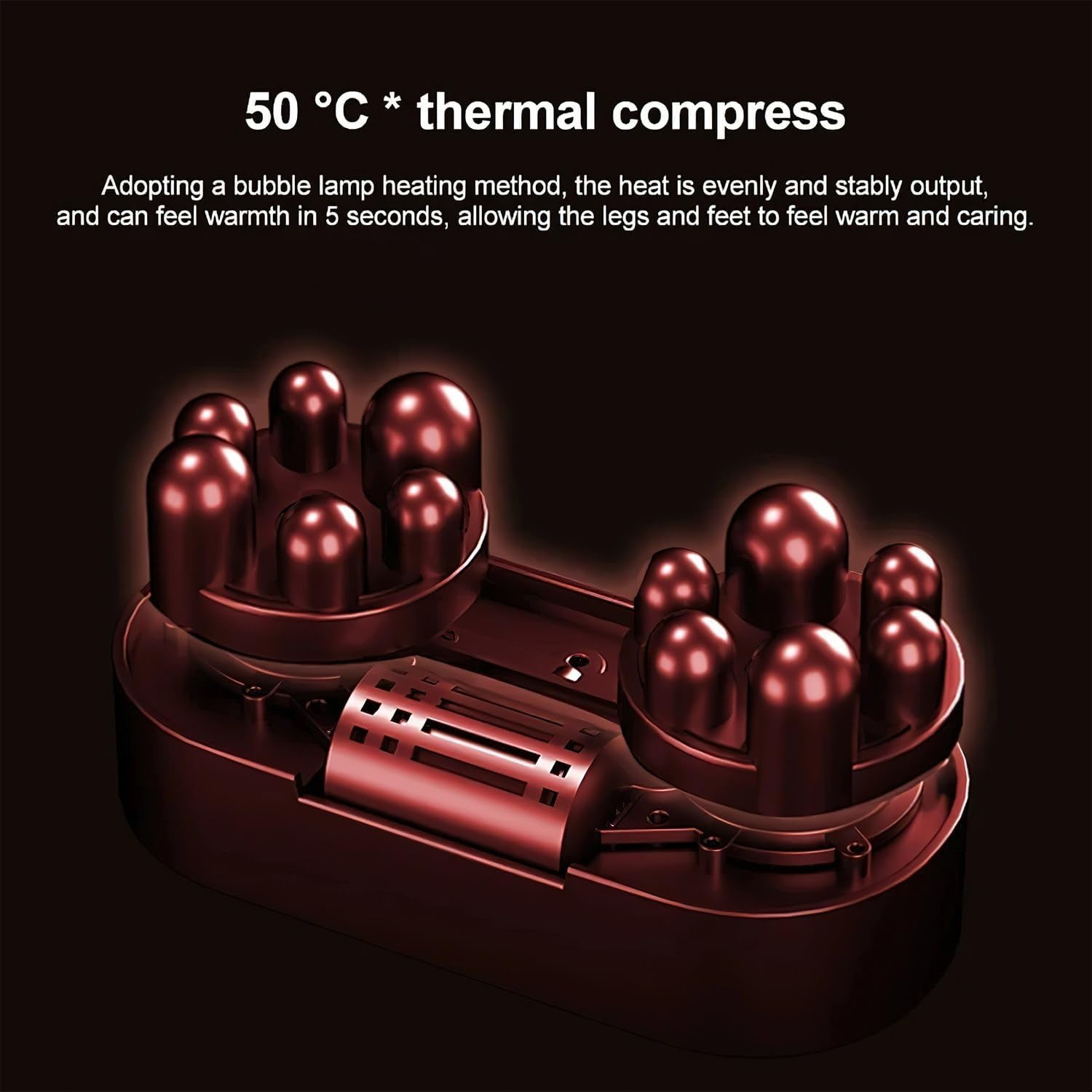 Shiatsu Foot Massager with Heat, Deep Kneading Foot & Calf Massager for Plantar Fasciitis, 5 Modes, 3 Speeds, Adjustable Roller for Home and Office Relaxation