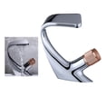 thumbnail image 1 of Grifo de cascada perfecl para bañera y lavabo acabado Plata oro y rosa, 1 of 8